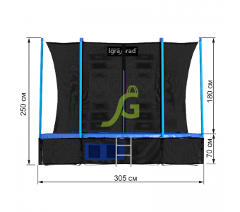 Батут с защитной сеткой IgraGrad Classic 305 см (10ft)